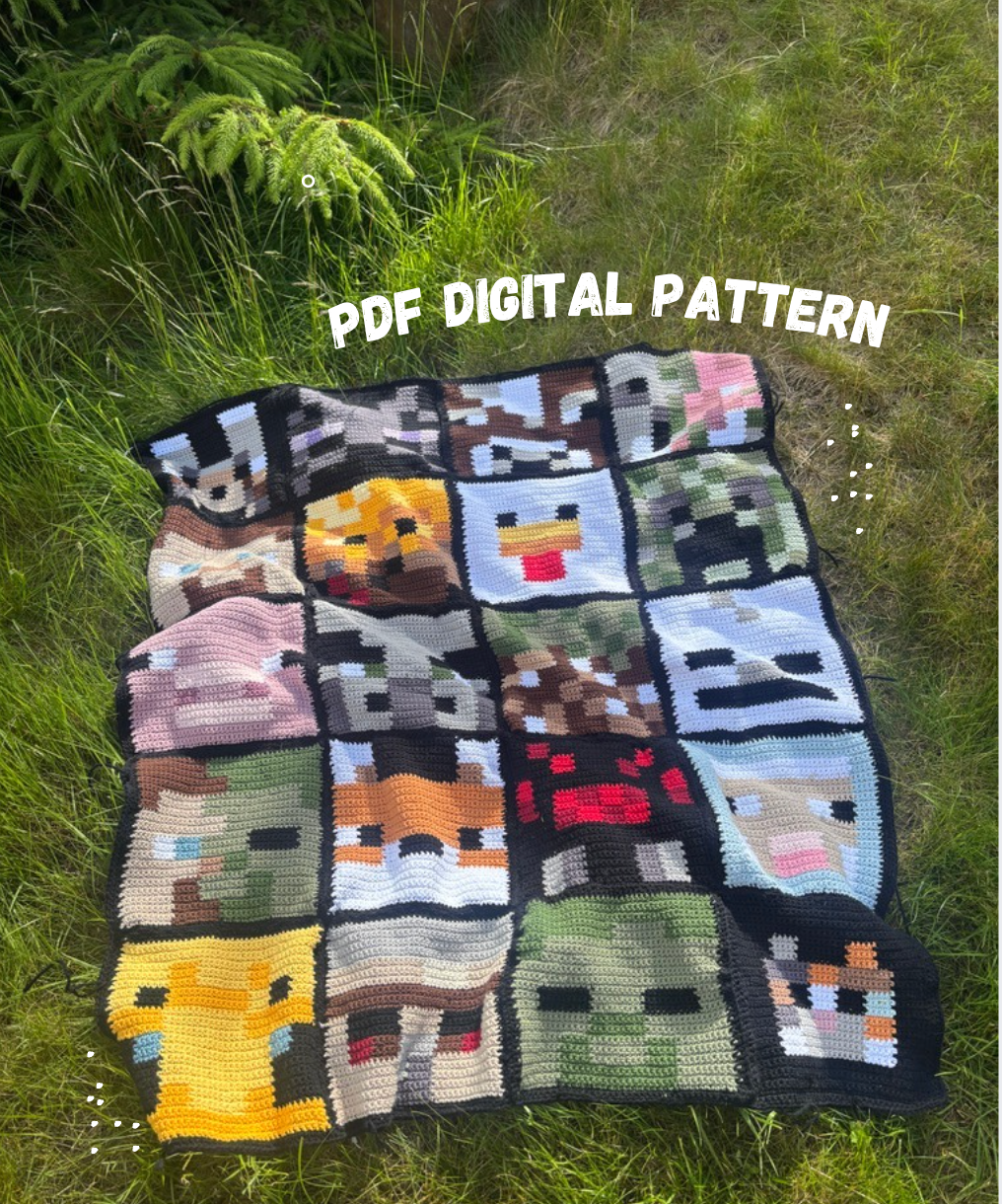 C2C Minecraft Blanket Pattern (Crochet)